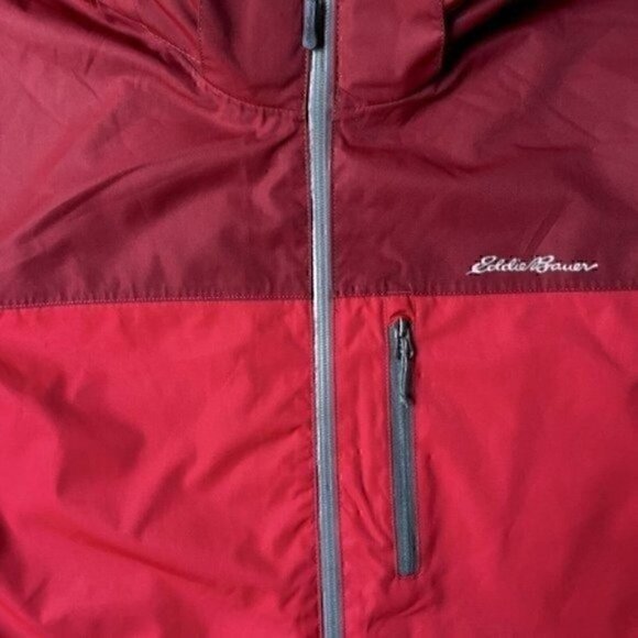 Eddie Bauer Outdoor Weatheredge Stoke Peak 3-in-1 Red + Burgundy Jacket Men’s XL - Picture 4 of 12